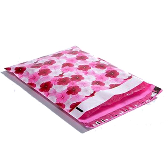 50 10X13 Hibiscus Flower Poly Mailers CLEARANCE - Picture 2 of 6
